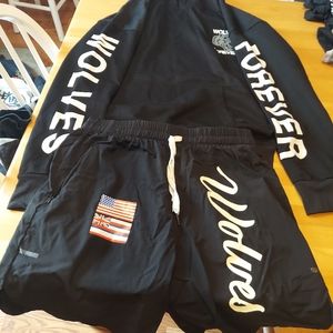 Wolves forever hoodie and shorts